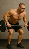 weight over barbell row exercise picture